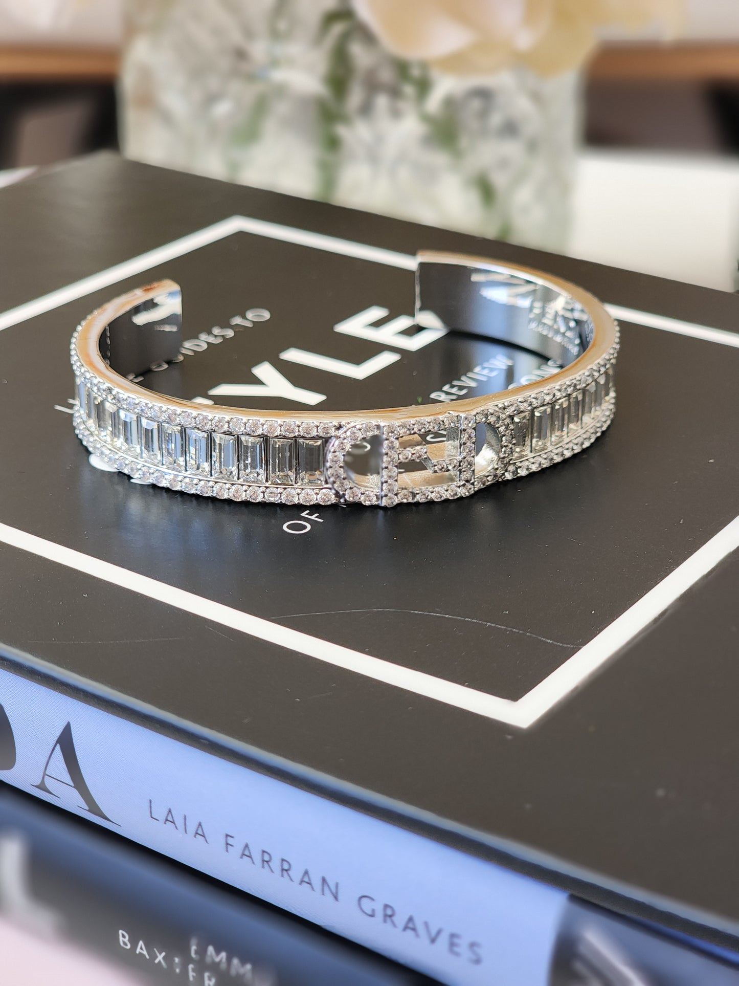 Luxury FF Square Diamond Cuff