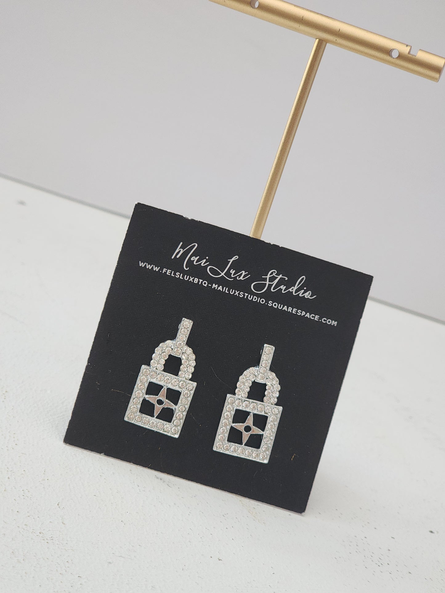 Star Lock Earrings