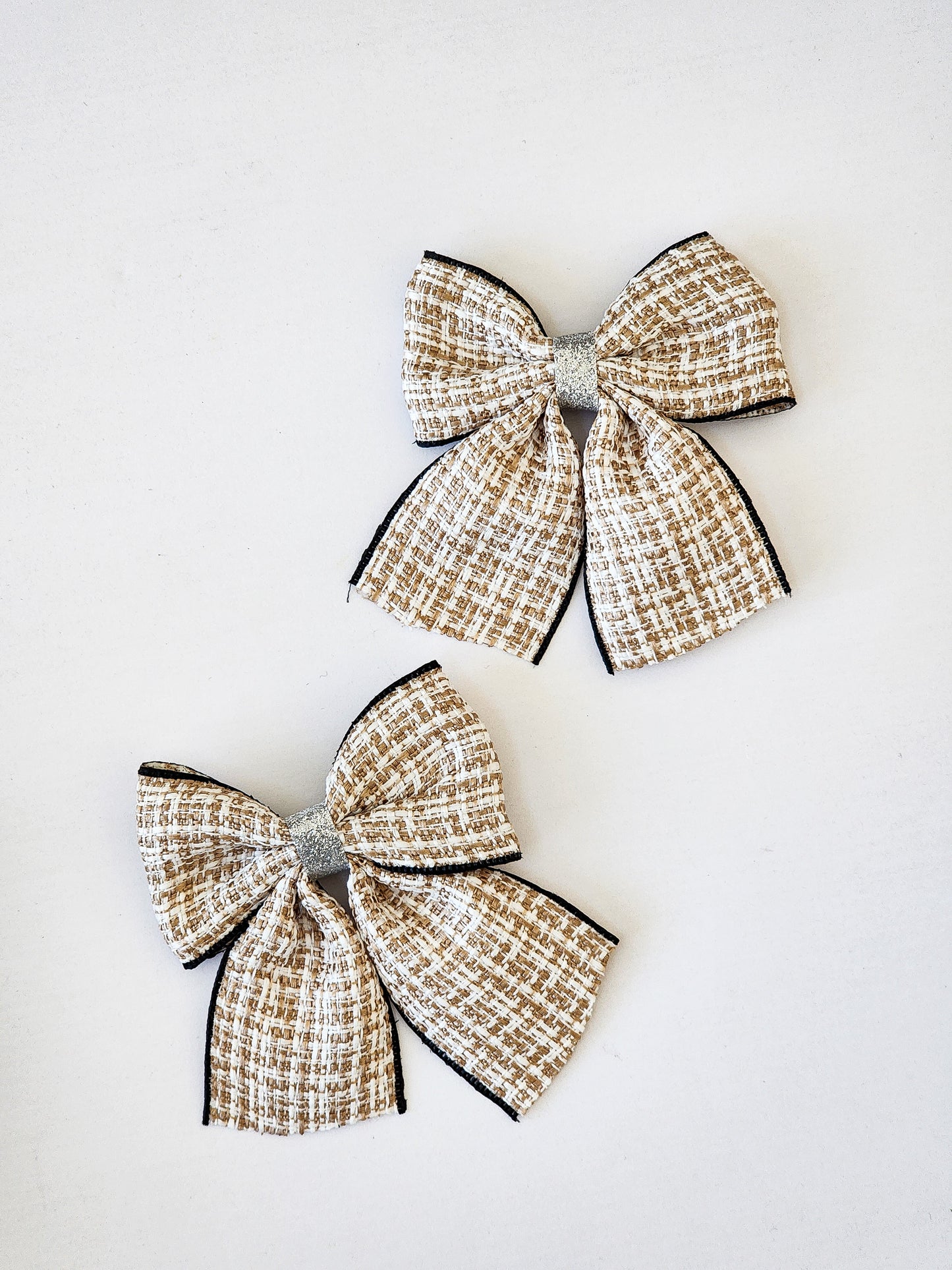 Tweed Inspired Hair Clips