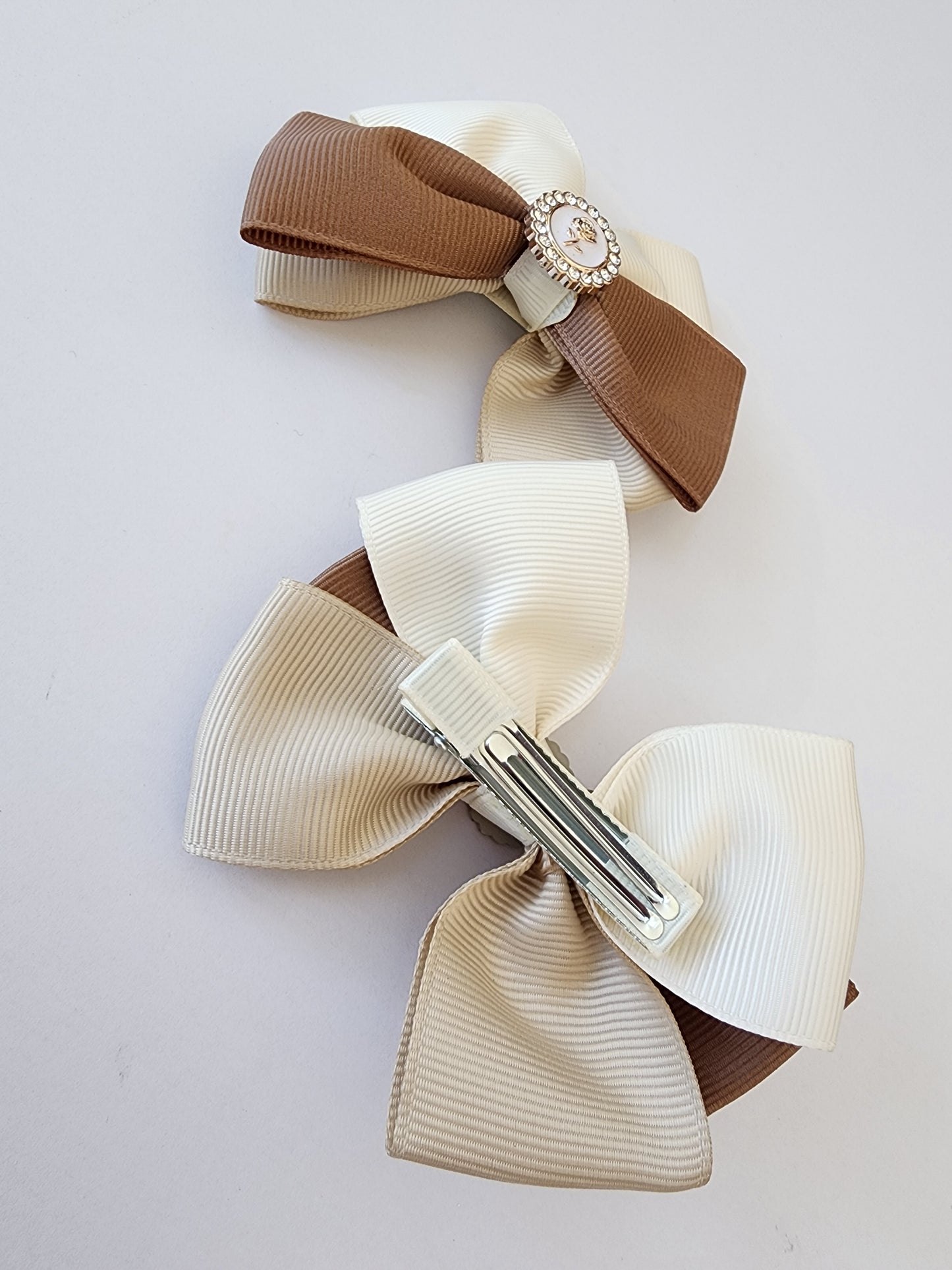 Rosey Bow Hair Clip