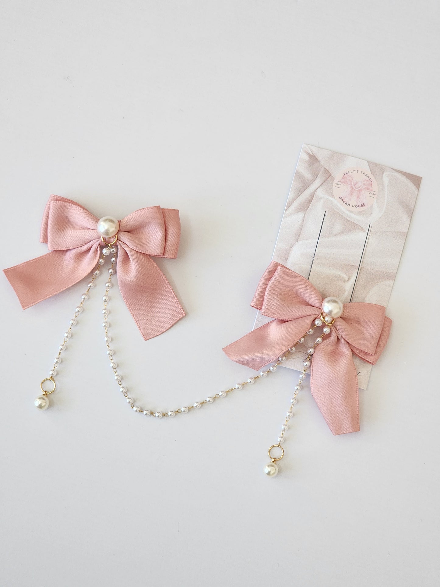 Double Faux Pearl Hair Accessories Clip