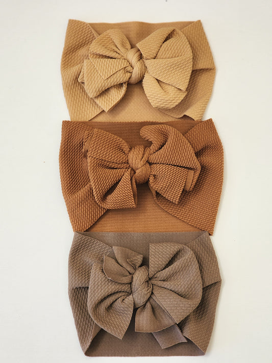 Fall BowKnot Head Wraps