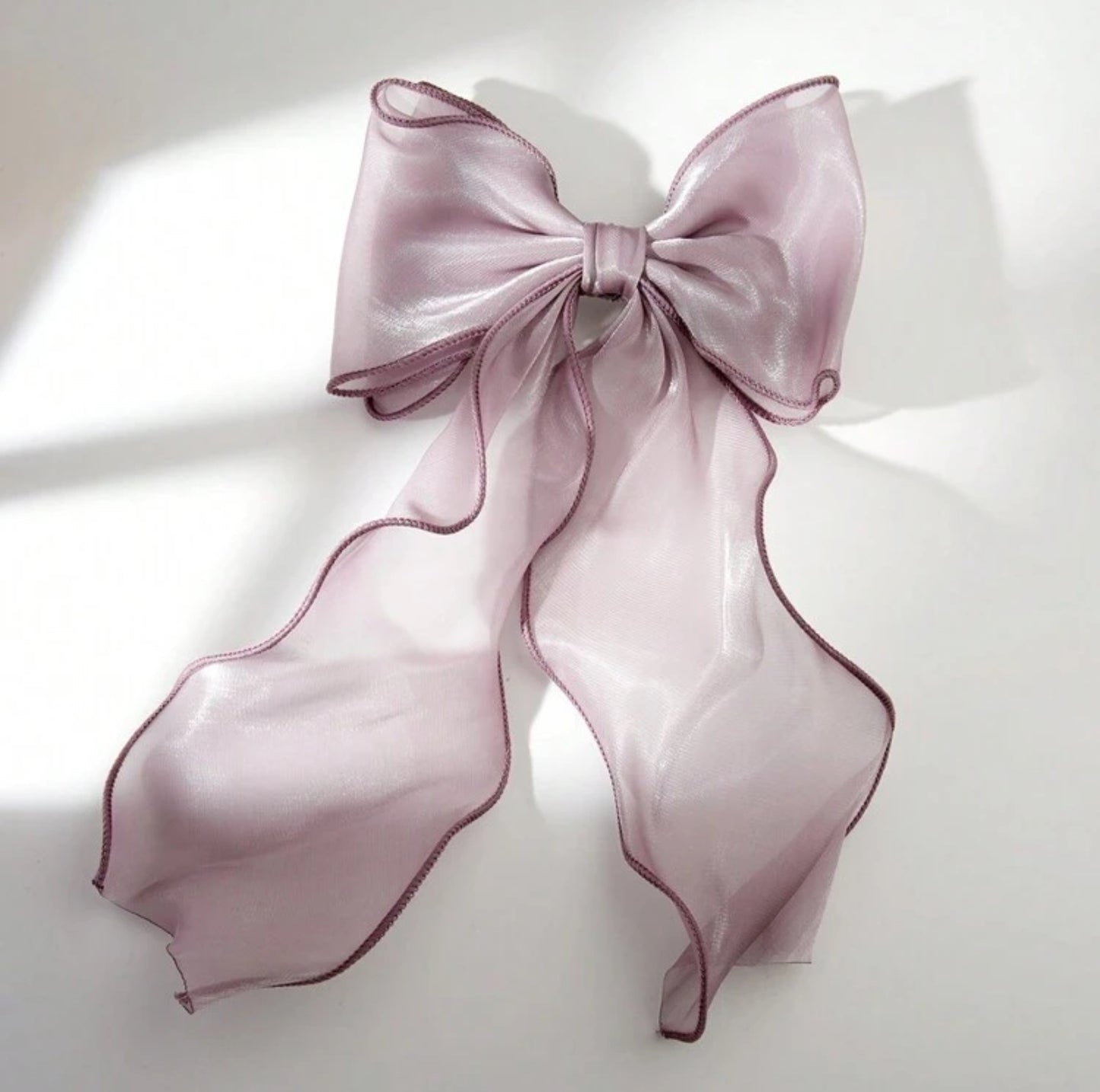 Lilac BowKnot Clip