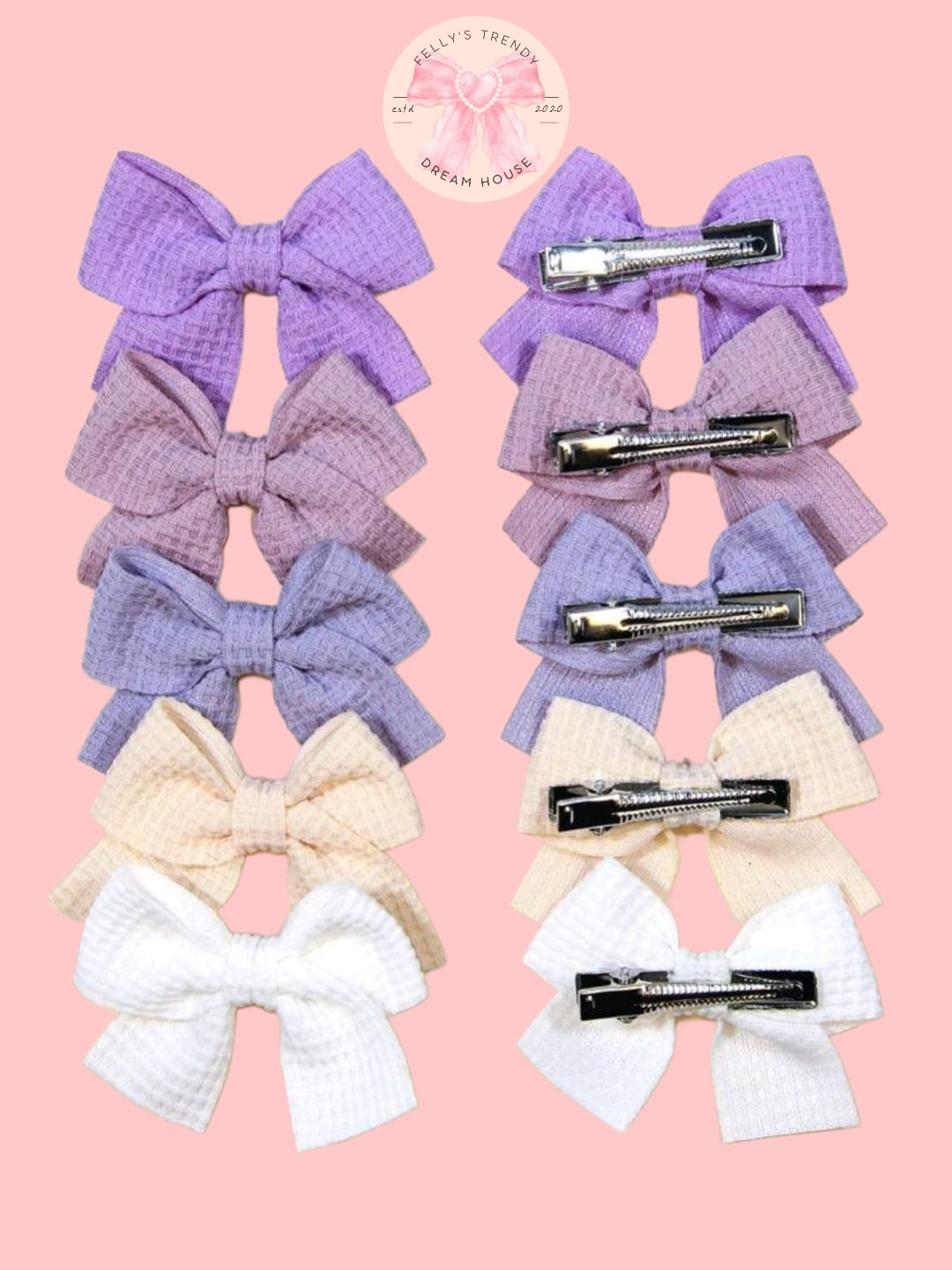 Girlies Bow Hair Clips