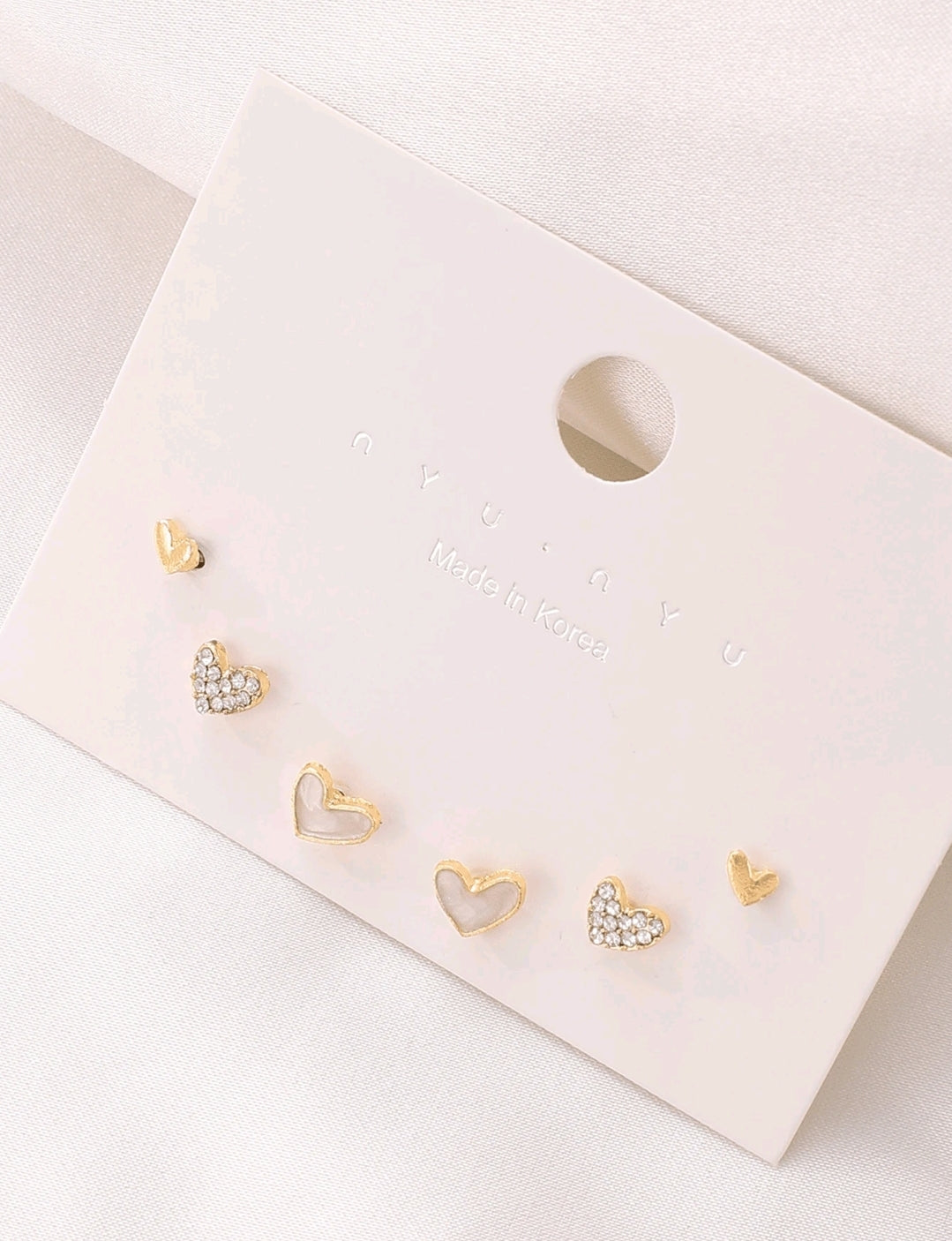 Chic Heart Korean Earrings